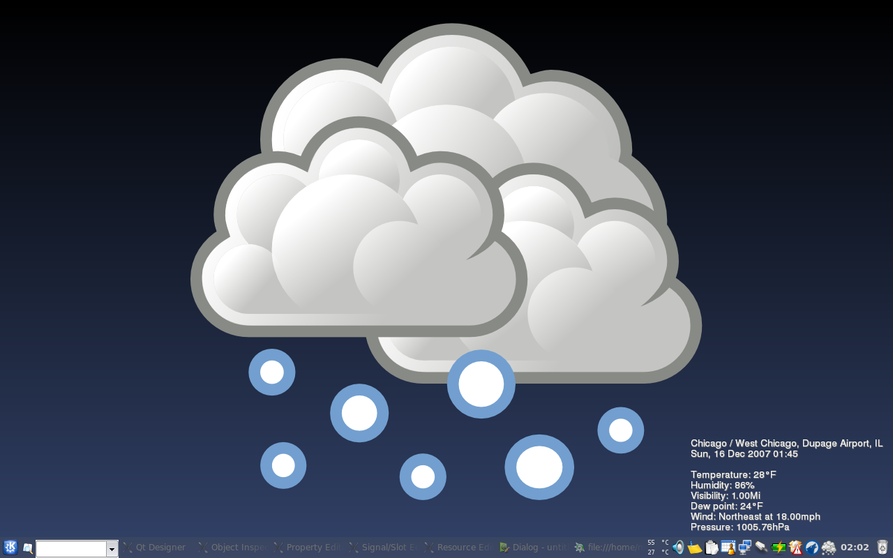  and found a new desktop wallpaper application called Weather Wallpaper.